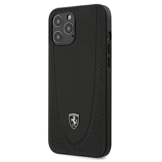 Ferrari Feogohcp12lbk Iphone 12 Pro Max 6.7" Black/Black Hardcase Off Track Perforated