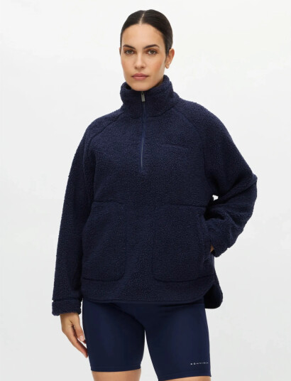 Röhnisch Cloud Pile Anorak   Navy   S