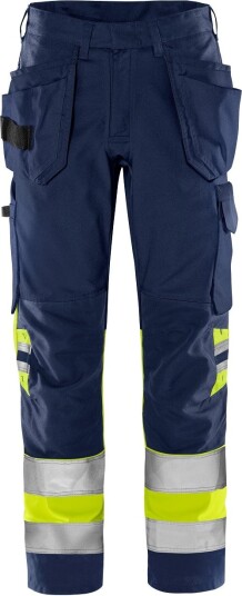 Fristads Høy Synlighet Green håndverker bukser kl 1 2640 GPLU Hi Vis Gul / Marineblå C44 Fristads Høy Synlighet Green håndverker bukser kl 1 2640 GPLU Hi Vis Gul / Marineblå C44