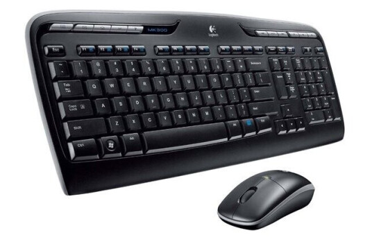 Logitech Wireless Combo MK330 - Tastatur & Mussett - Gresk - Svart Logitech Wireless Combo MK330 - Tastatur & Mussett - Gresk - Svart