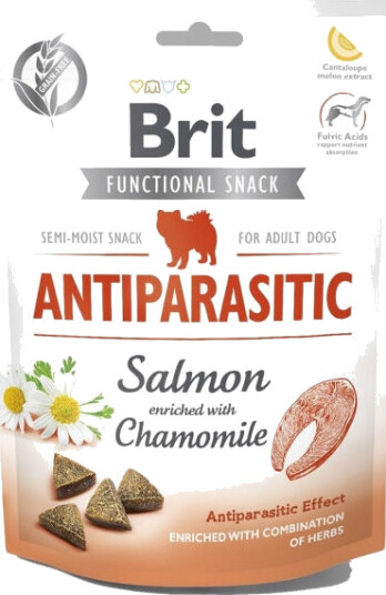 Brit Care Antiparasit Snack med Laks 150 g - Sunne Godbiter for Valper