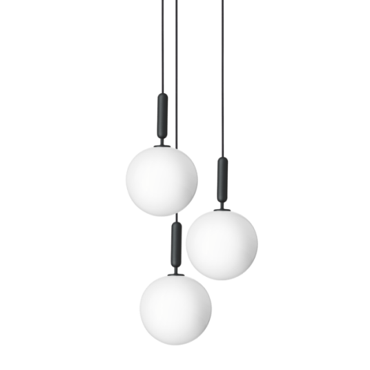Nuura Taklampe 3 Pendel Opal Hvit Stor