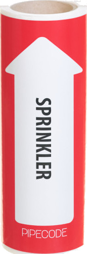 Rørkode Rørmerke Sprinkler 80mm x 5m Rørkode Rørmerke Sprinkler 80mm x 5m