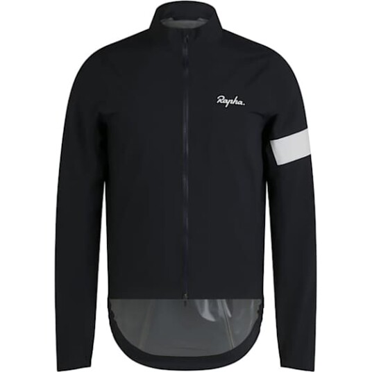Rapha Core Rain Jacket Herre Black/White M Rapha Core Rain Jacket Herre Black/White M