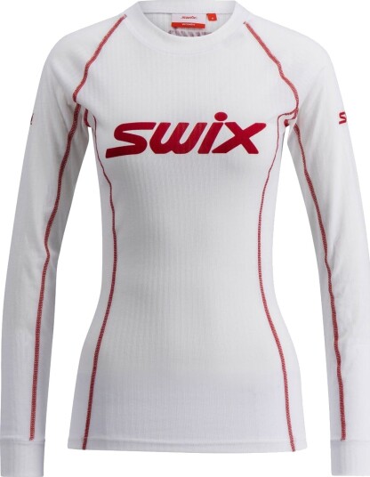 Swix Racex Classic Long Sleeve W Bright White/swix Red M Swix Racex Classic Long Sleeve W Bright White/swix Red M