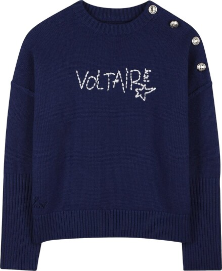 Zadig & Voltaire Genser Strikk Middelalder Blue Zadig & Voltaire 10 år 140 Genser Blå