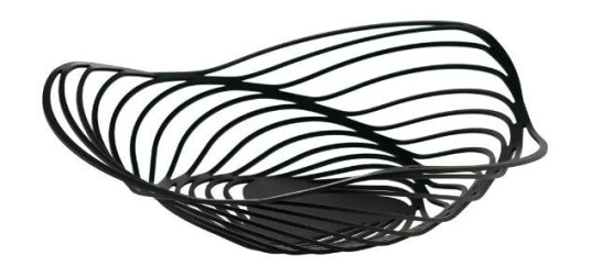 Alessi - Trinity fruktkurv 33 cm svart