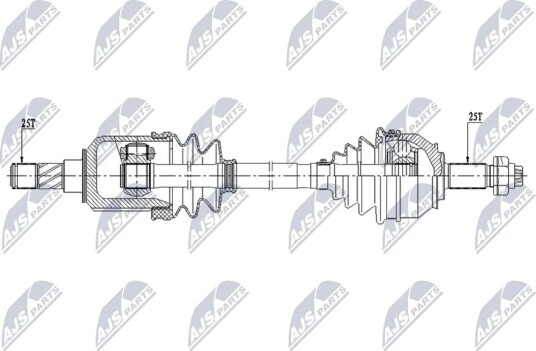 NTY NPW FT 111 Drivaksel NTY NPW FT 111 Drivaksel