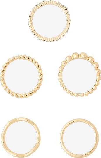 Ellos Collection Ringer 5 pakning Gul