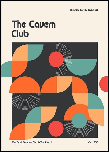 Cavern Club Design Poster Plakat Plakat / 40x50cm