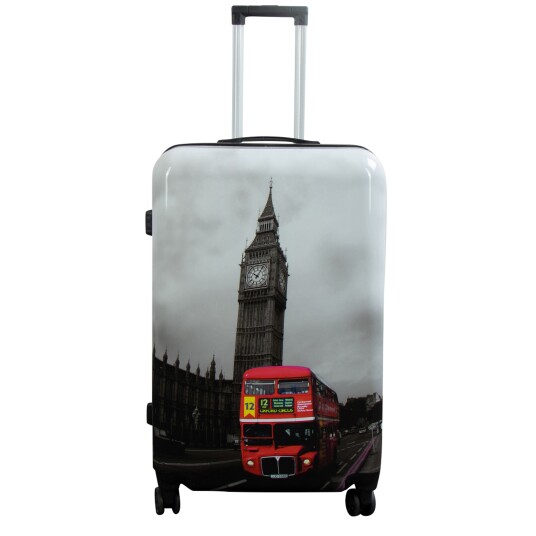 Borg Living Stor koffert - Hardcase-koffert med motiv - Big Ben - Eksklusiv lettvekt koffert Borg Living Stor koffert - Hardcase-koffert med motiv - Big Ben - Eksklusiv lettvekt koffert