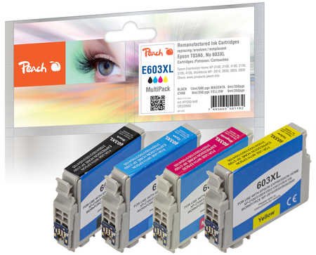 Peach Pi200-848 13 Ml 9 Ml 500 Sider 1050 Sider 4 Stykker Multipakke