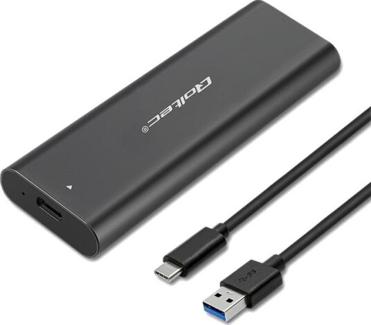 Qoltec 50311 SSD-kabinett M.2 USB-C Svart
