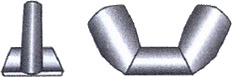Vingemutter A4 DIN 315   M3   4 stk