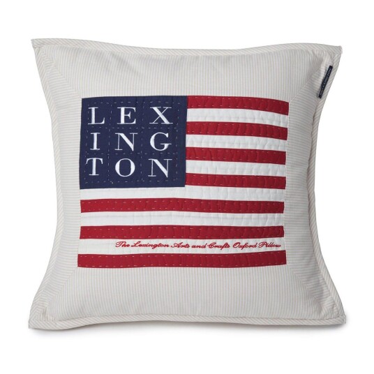 Lexington Icons Arts & Crafts putetrekk 50x50 cm Beige-white