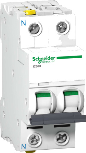 6 stk Strømbryter iC60H C 1P+N 4A 10KA