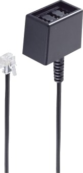 Shiverpeaks Bs71280-6 0,15 M Rj-11 3 X Tae N,N,F Sort Hankjønn Hunkjønn