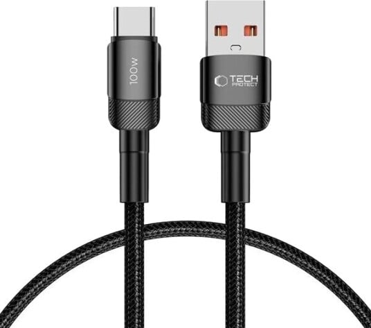 Tech Protect UltraBoost Evo USB C USB A 100W 0.5m svart Tech Protect UltraBoost Evo USB C USB A 100W 0.5m svart