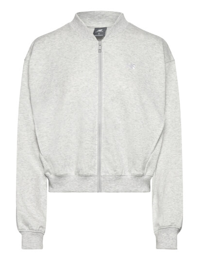 New Balance French Terry Bomber Grey L New Balance French Terry Bomber Grey L