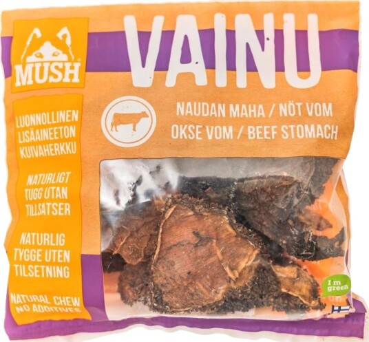 Mush Vainu Tørket Oksevom Hundegodteri 180 G