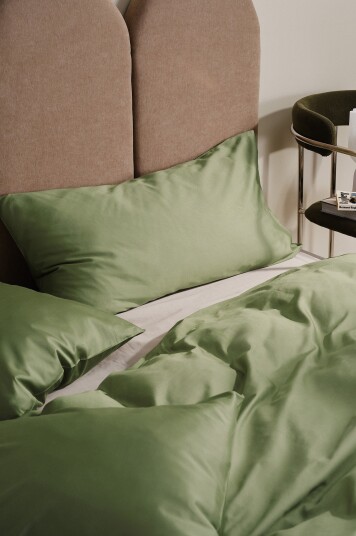 Jotex Satin Putetrekk i Sateng 50x90 Cm Økologisk Olivenolje ZACK 17309441106