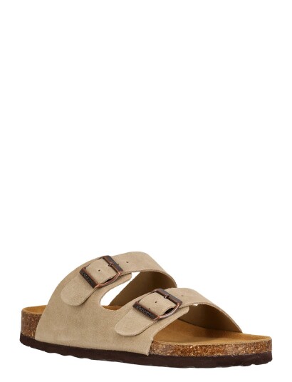 Cruz Cosimo Leather Cork Sandal - Beige - 45 Cruz Cosimo Leather Cork Sandal - Beige - 45