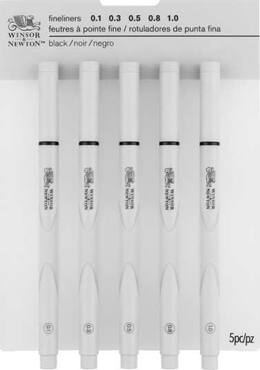 Winsor & Newton Fineliner 5-set Svart