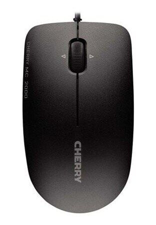 Cherry MC 2000 Kablet Mus med 3 Knapper - Optisk - 1600 DPI - Svart