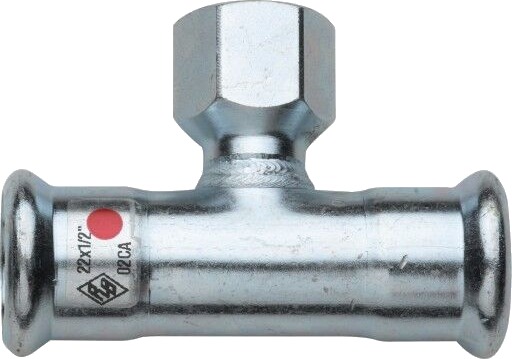 15 x 1/2" x 15 mm TURBO stål-T-stykke