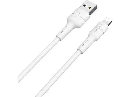 Borofone Usb Cable Borofone Cable Bx30 Silicone 8-Pin White 2.4A 1M