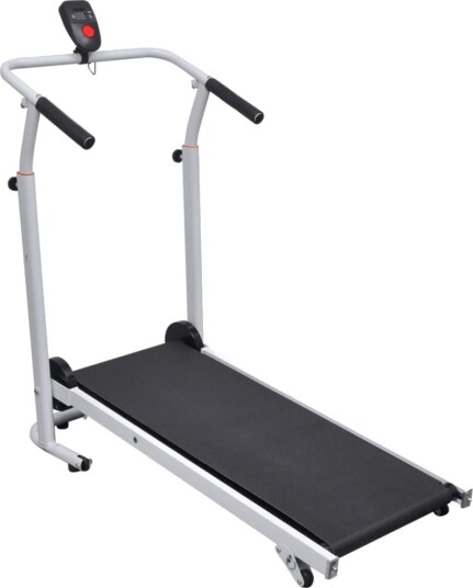 vidaXL Tredemølle liten sammenleggbar 93 x 36 cm svart