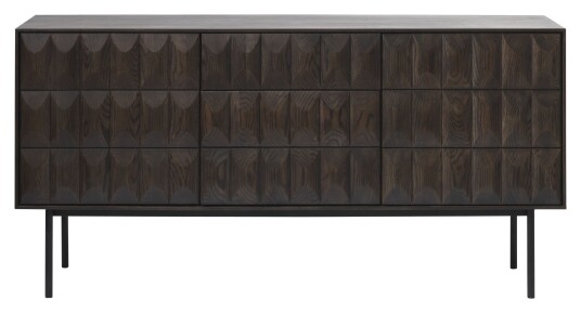 Håum Unique Furnitures Latina Skjenk m. 3 seksjoner, Mørkbeiset eik Unoliving 1032842-01-0 1693154-01-0