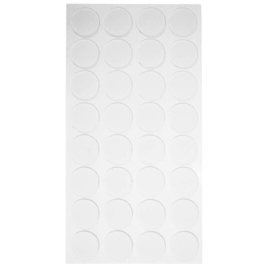 Filtpute Home it Ø12 mm x 1,00 mm Hvit 32 stk