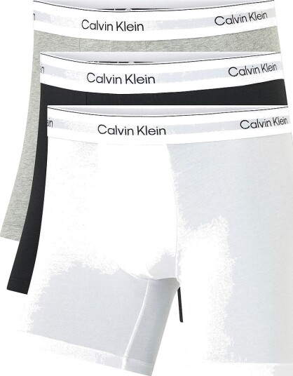 Calvin Klein Boksershorts Boxer Brief 3 pakning Grå Calvin Klein Boksershorts Boxer Brief 3 pakning Grå