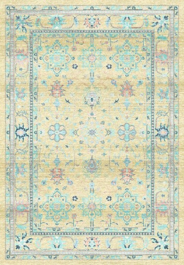 Wilton teppe   Livley gul Størrelse: 160 x 230 cm