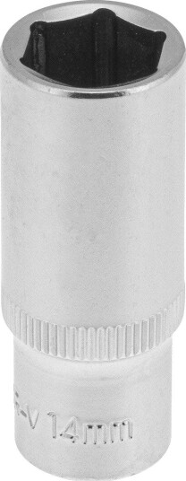 PELA 562172 Pipe Drivstørrelse, 1/4", 6-Kant, Lang 14 mm