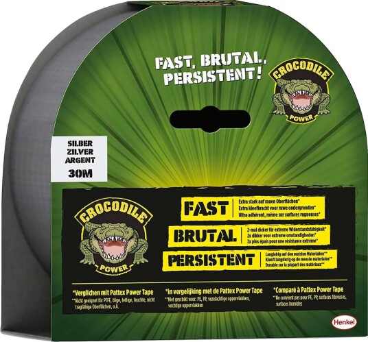 Pattex Crocodile Power Tape S??lv 48 mm x 30 m