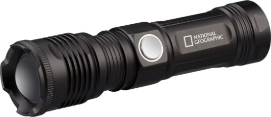 National Geographic 9082400, Hodebåndslommelykt, Sort, Aluminium, Knapper, Ip44, Led