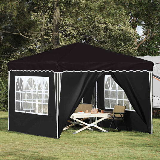  Pop up Festtelt Svart 288 x 288 x 245 cm Oxford Stoff