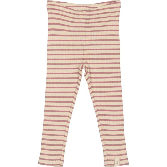 Petit Piao Nostalgic Rose/off White Legging Modal Striped 56