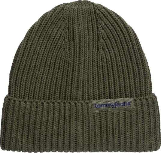 Tommy Hilfiger Tjm Linear Logo Beanie Khaki green ONE SIZE