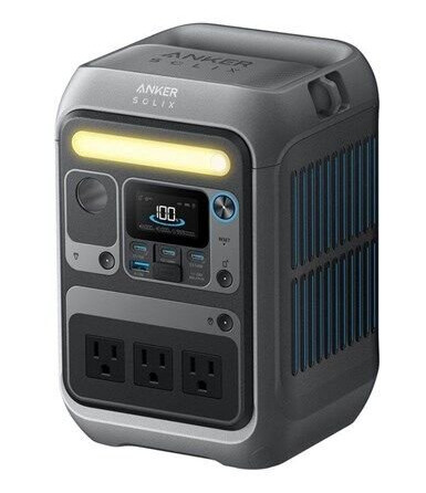 Anker Solix C300X Bærbar Strømstasjon 288Wh 300W med USB-PD og Solcelledrift