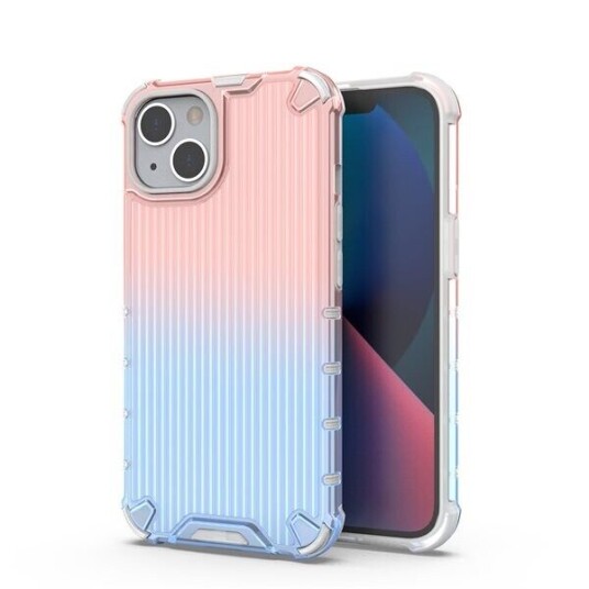 Hurtel Ombre Protect Case-Deksel Til Iphone 14 Plus, Rosa Og Blå