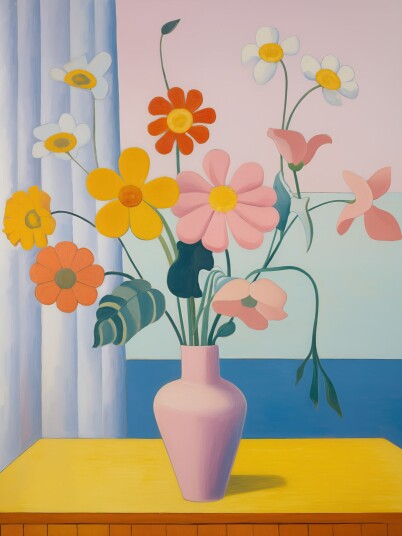Plakat Blomster Vase Kunst