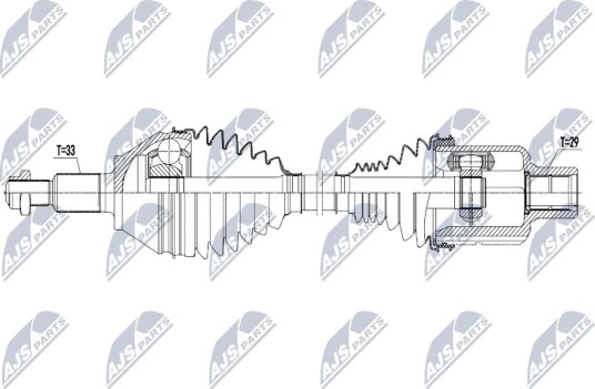 NTY NPW CH 153 Drivaksel