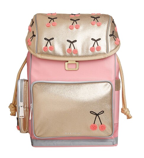 Jeune Premier Skolesekk - Cherry Pompong - Jeune Premier - OneSize - Skolesekk Metallic Rosa