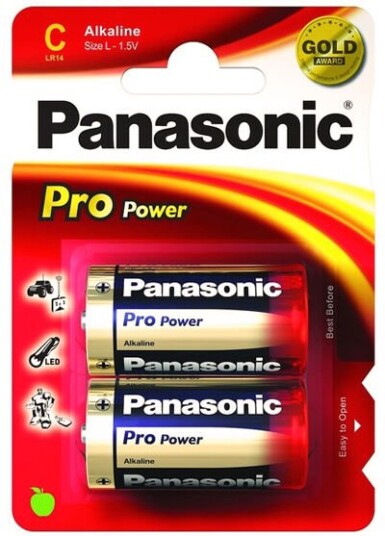 Panasonic Pro Power C 2pk Alkalisk Batteri 1.5V Panasonic Pro Power C 2pk Alkalisk Batteri 1.5V