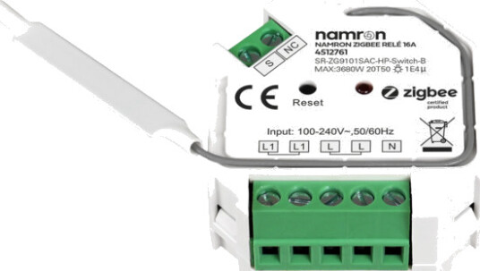 Namron Zigbee Relé 16A Namron Zigbee Relé 16A