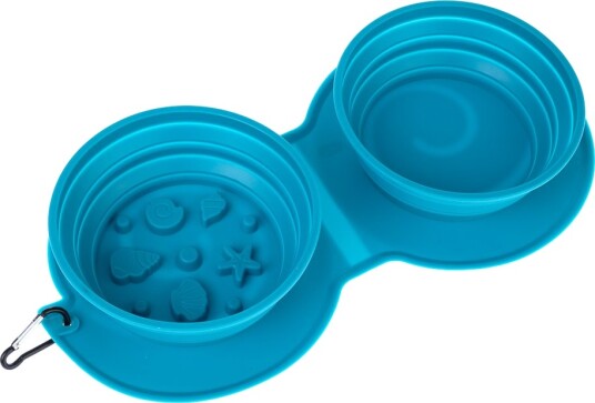 Tiaki Dobbel Reiseskål I Silikon Sea Shell 2 X 600 ml