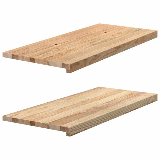 2 Stk Ubehandlet 90x40x2cm Heltre Eik 2 Stk Ubehandlet 90x40x2cm Heltre Eik